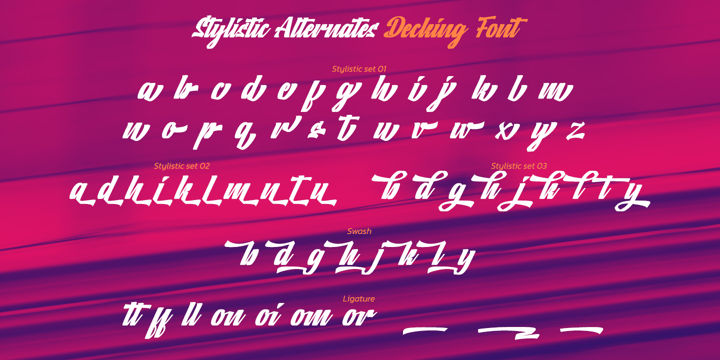 Decking Font Poster 10