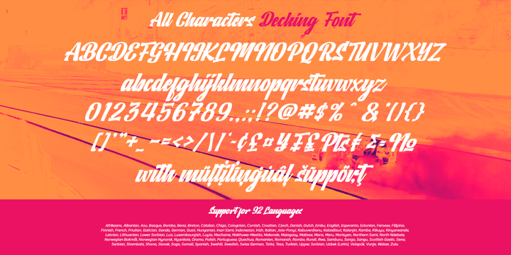 Decking Font Poster 9