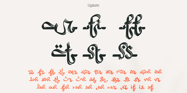 Arabic Script Font Poster 13