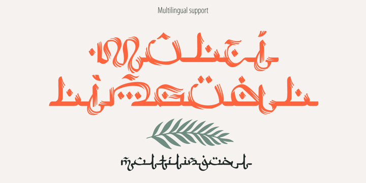 Arabic Script Font Poster 7