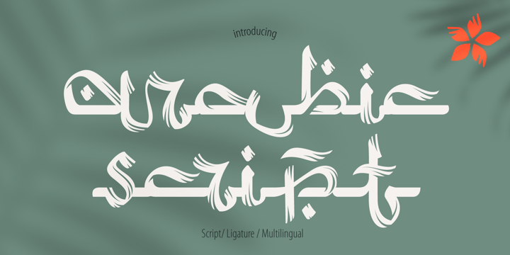 Arabic Script Font Poster 1