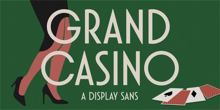 Grand Casino Font Poster 1