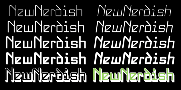 NewNerdish Font Poster 4