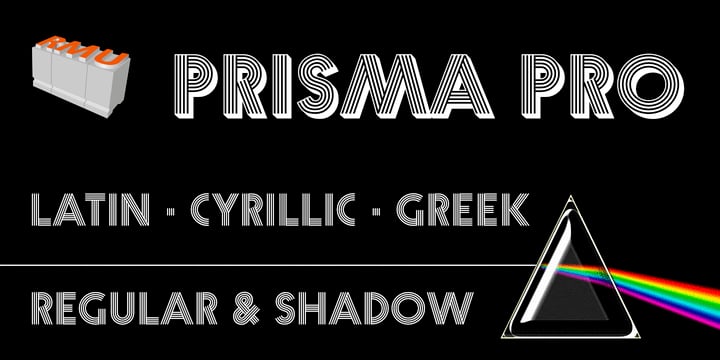 Prisma Pro Font Poster 1