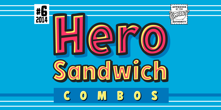 Hero Sandwich Combos Font Poster 1