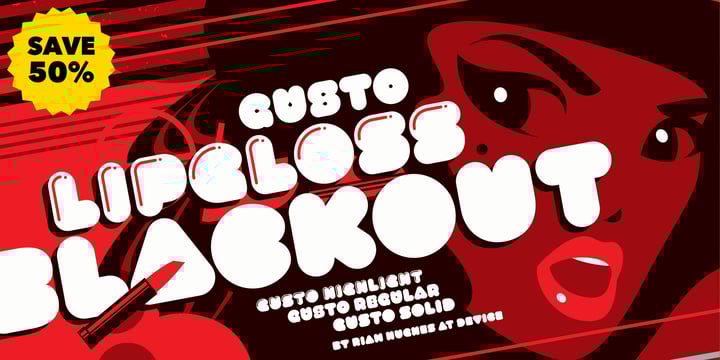 Gusto Font Poster 1