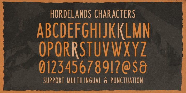 Hordelands Font Poster 6