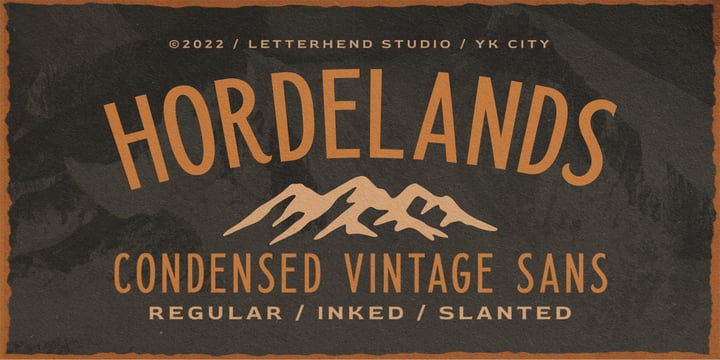 Hordelands Font Poster 1
