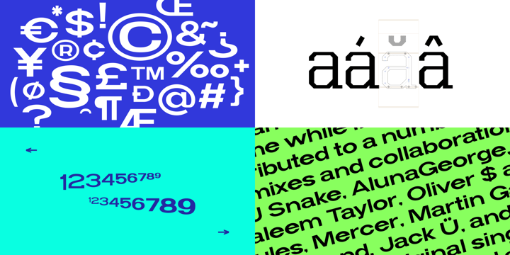 Futuristic fonts Font Poster 3