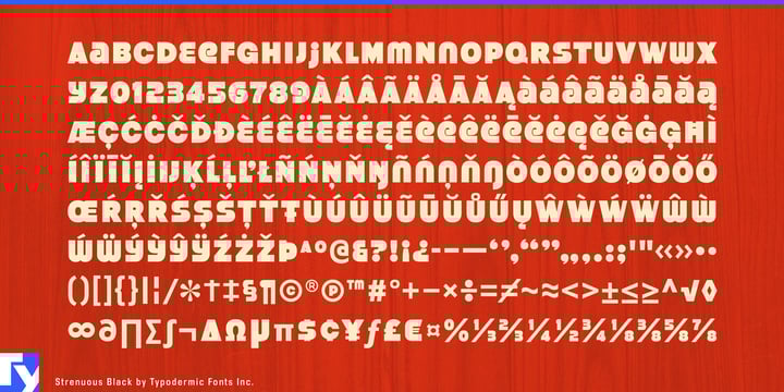 Strenuous Font Poster 6