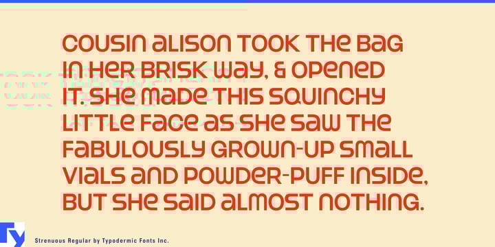 Strenuous Font Poster 3