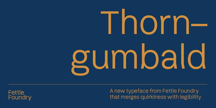 Thorngumbald Font Poster 1