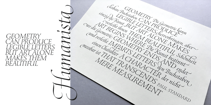 Humanista Font Poster 1
