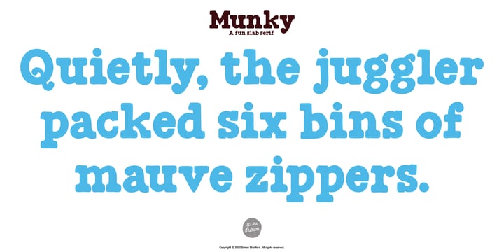 Munky Font Poster 9