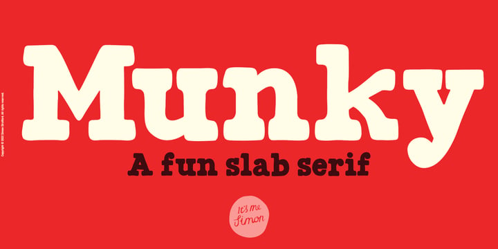 Munky Font Poster 1