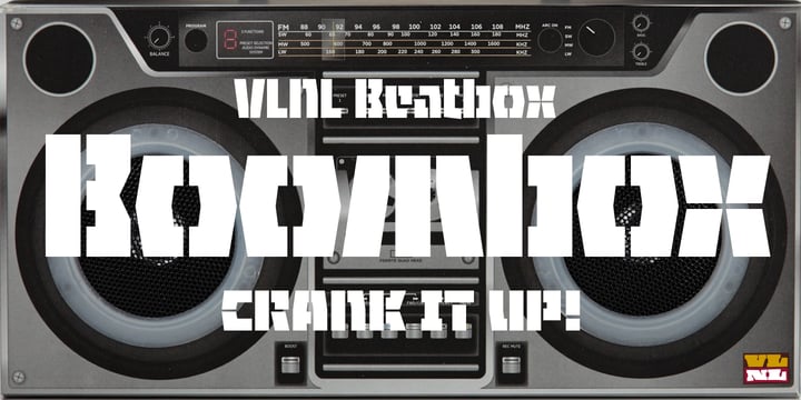 VLNL Beatbox Font Poster 2
