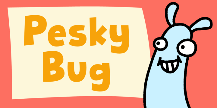 Pesky Bug Font Poster 1