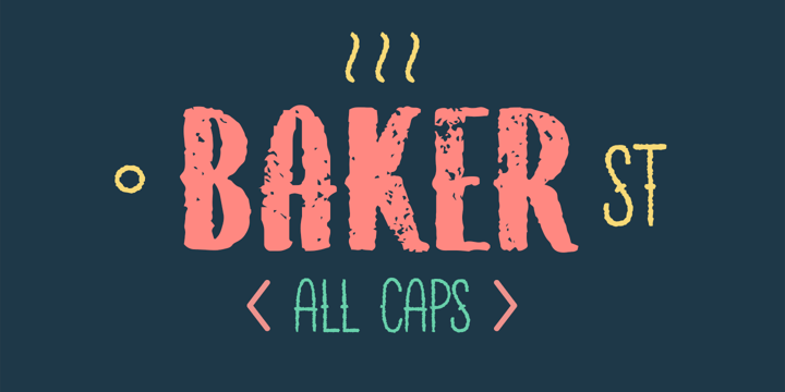Baker ST Font Poster 1