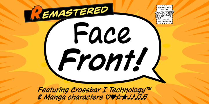 Face Front Font Poster 1
