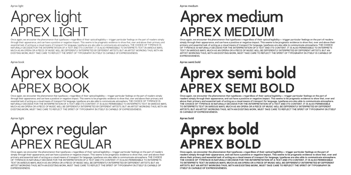 Aprex Sans Font Poster 3