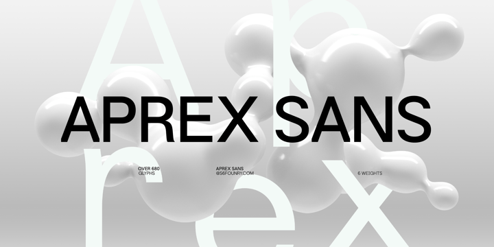 Aprex Sans Font Poster 1