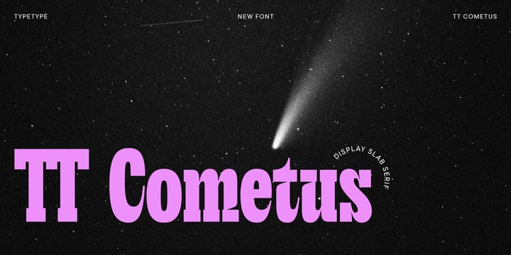TT Cometus Font Poster 2