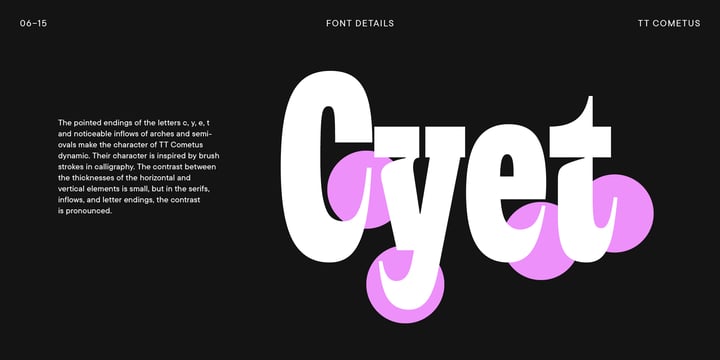 TT Cometus Font Poster 7