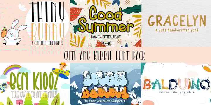 Cute and Kiddie Font Pack Font Poster 5