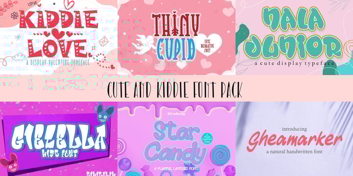 Cute and Kiddie Font Pack Font Poster 3