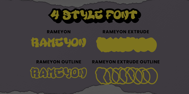Rameyon Font Poster 3