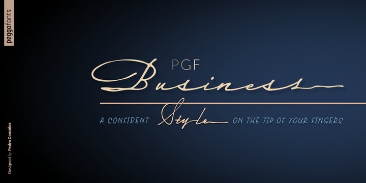PGF Business Font Poster 1