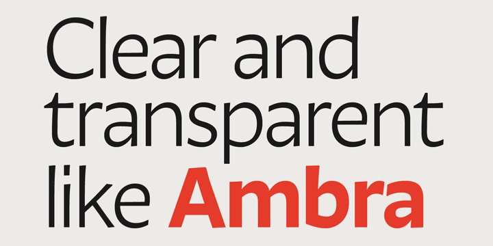 Ambra Sans Font Poster 3