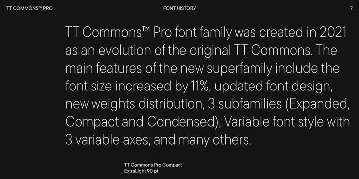 TT Commons Pro Font Poster 7