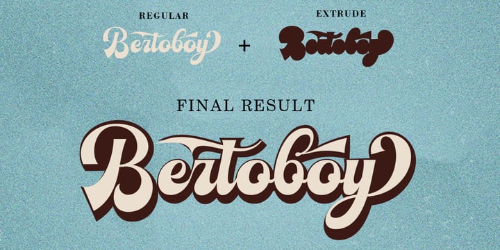 Bertoboy Font Poster 2
