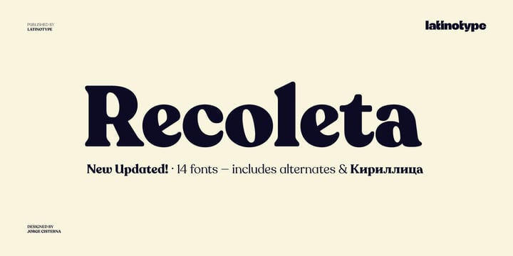 Recoleta Font Poster 1