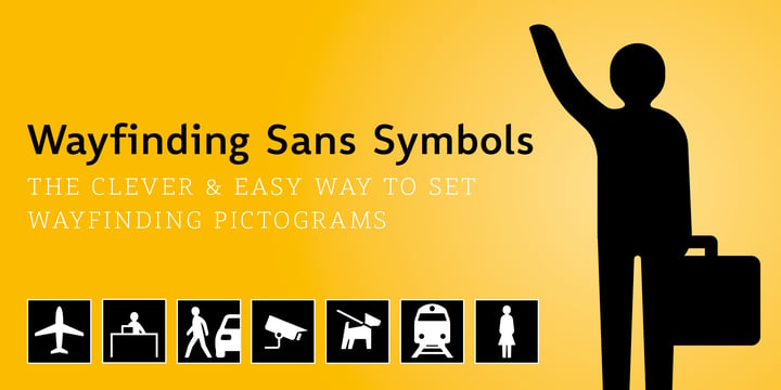 Wayfinding Sans Symbols Font Poster 1