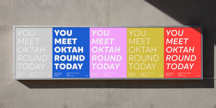 Oktah Round Font Poster 3