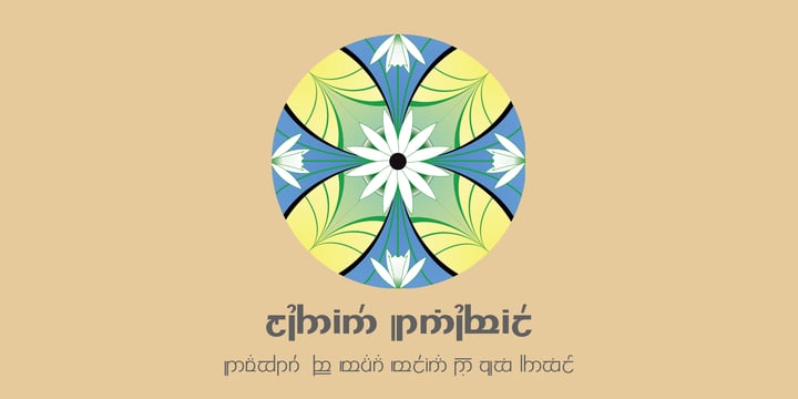 Modern Elvish Font Poster 4