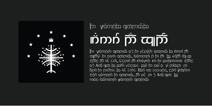 Modern Elvish Font Poster 2