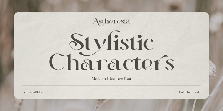 Astheresia Font Poster 7