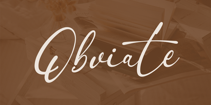 Obviate Font Poster 1