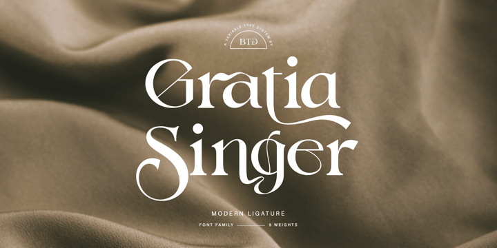 Gratia Singer Font Poster 1