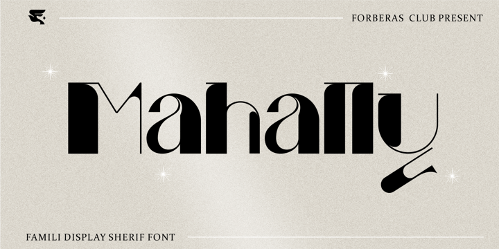 Mahally Font Poster 1