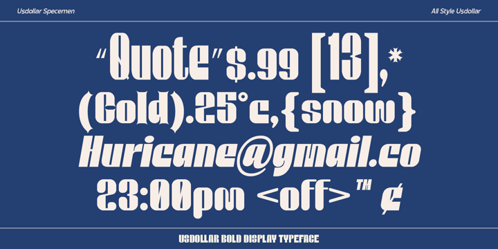 Us Dollar Font | Webfont & Desktop | MyFonts