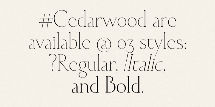 HV Cedarwood Font Poster 3
