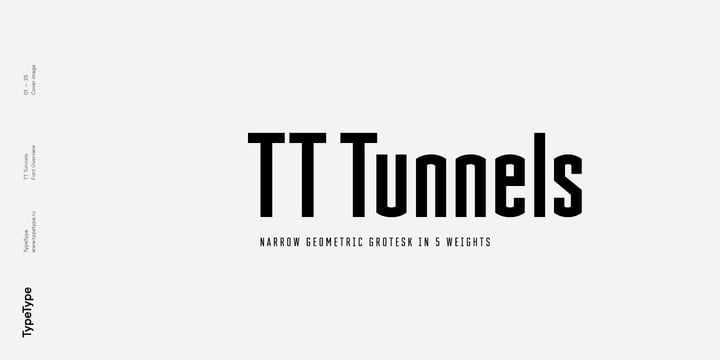 TT Tunnels Font Poster 1