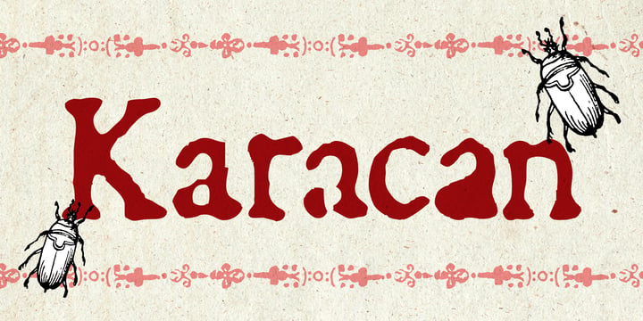Karacan Font Poster 1