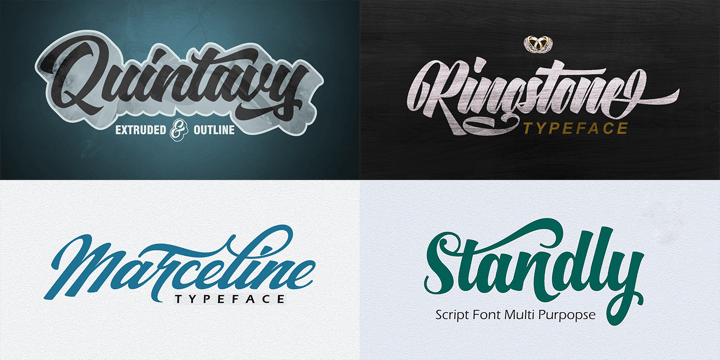 Display Bundle Typeface 17 styles Font Poster 3