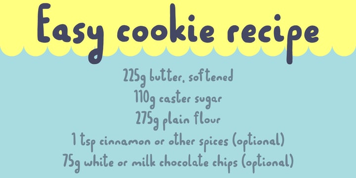 Morning Cookie Font Poster 3