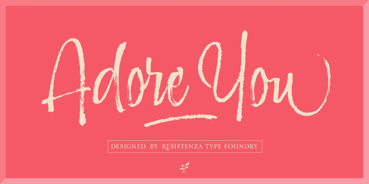 Adore You Font Poster 1